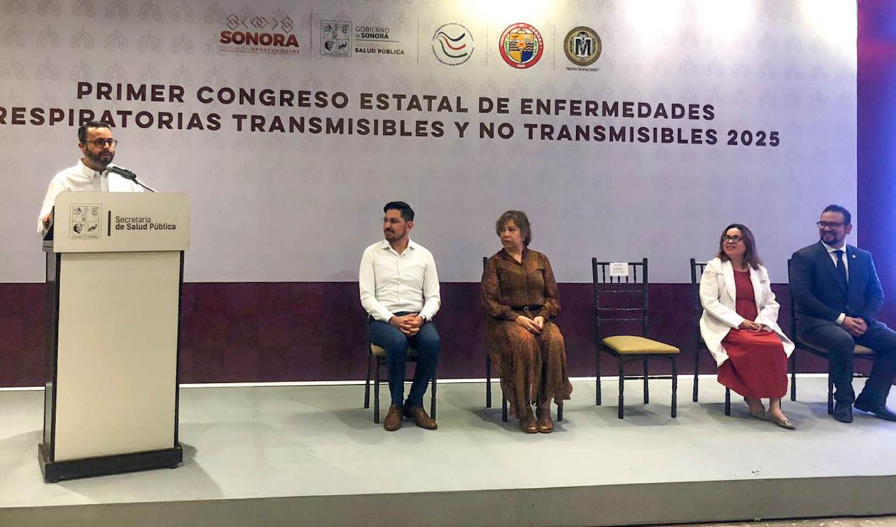 Celebra Gobierno de Sonora Primer Congreso Estatal de Enfermedades Respiratorias Transmisibles y No Transmisibles 2025
