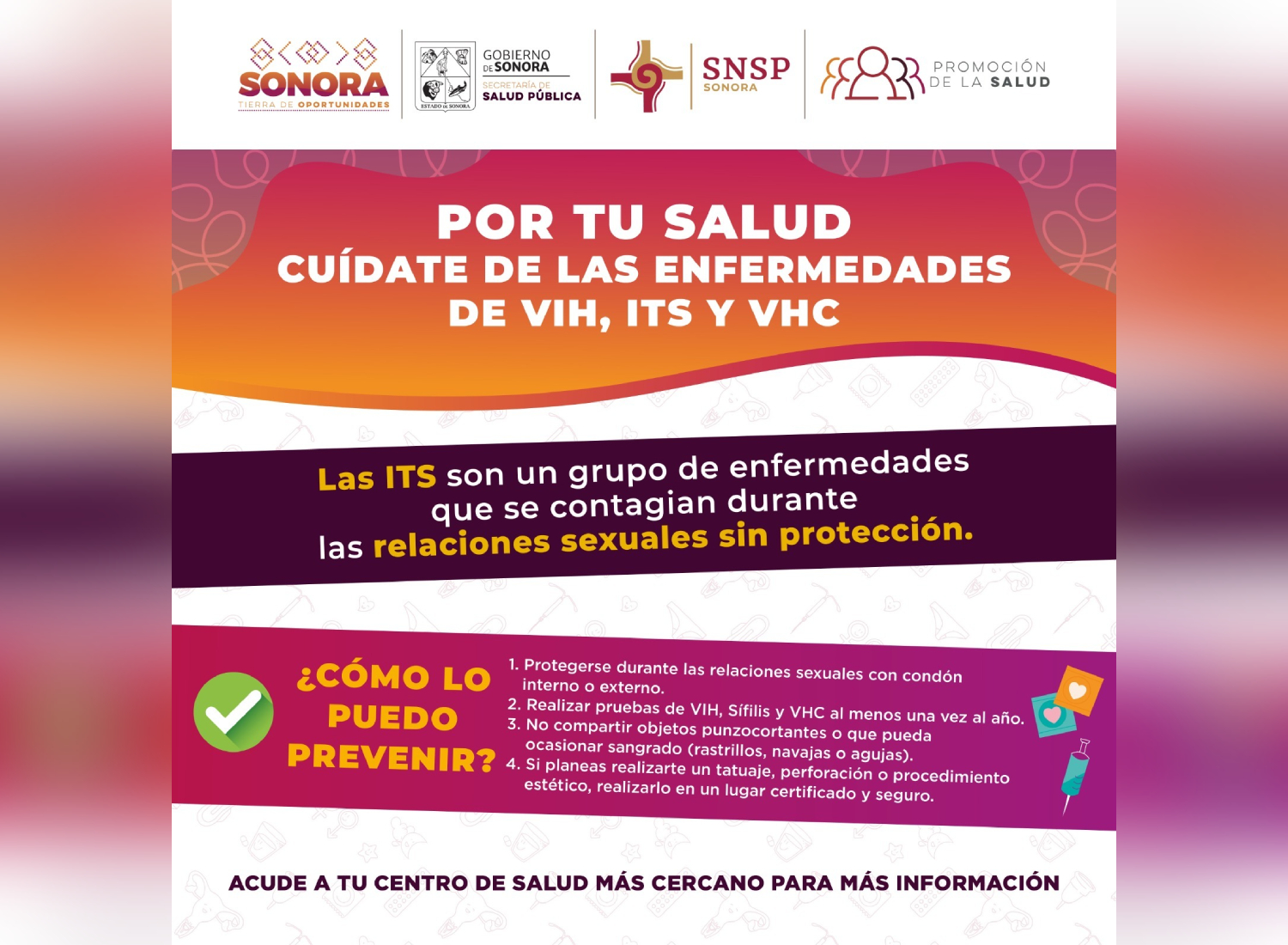 Llama Gobierno de Sonora a vivir una sexualidad responsable y protegida